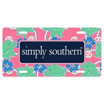 Simply Southern Elephant Car Tag