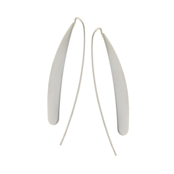 Canvas Brushed Linear Wire Earrings