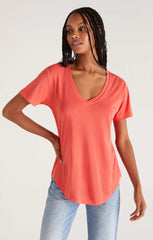 Z SUPPLY KASEY MODAL V-NECK TEE-2 COLORS