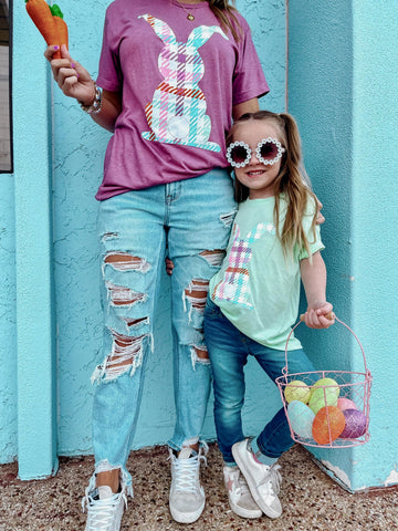 Plaid Bunny T-Shirts