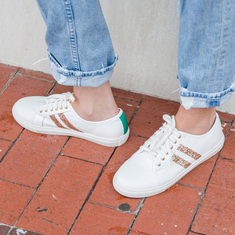 Mary Square Whit Sneaker | Green