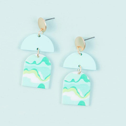 Michelle McDowell Green Over the Dune Bella Earrings