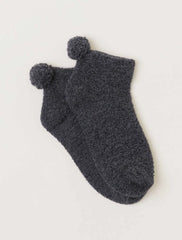 Barefoot Dreams CozyChic® Women's Pom Pom Ankle Socks- 3 Colors