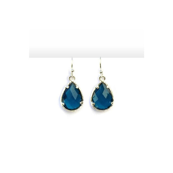 Glass Crystal Drop Earrings - A Little Bird Boutique
 - 1