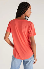 Z SUPPLY KASEY MODAL V-NECK TEE-2 COLORS