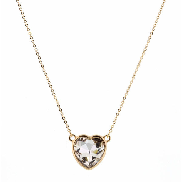 Jane Marie Gold 16" NECKLACE with Colored Stone Pendant