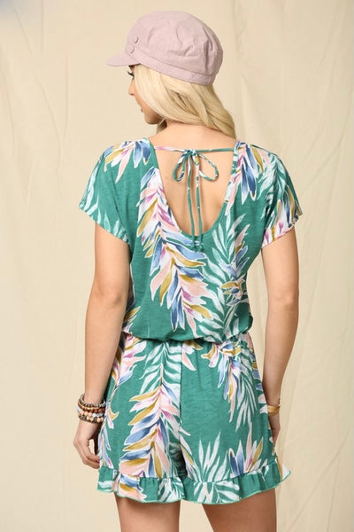 Tropical Vibes Plus Size Romper