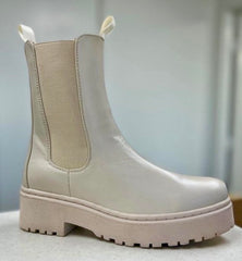 Rocky Lug Sole Boot-Beige