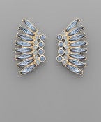 Crystal Wing Earrings- Multiple Colors