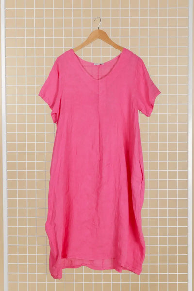 Rome In a Day Linen Dress