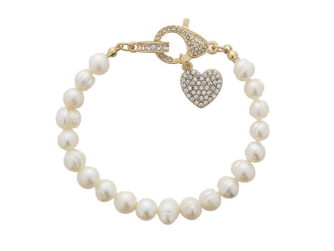 Jane Marie Pearl and Druzy Pave Bracelets