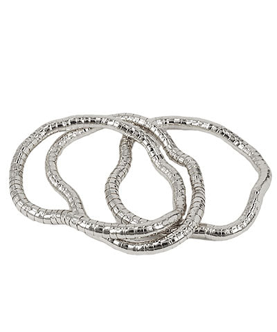Slinky Bracelet Set-Gold and Silver