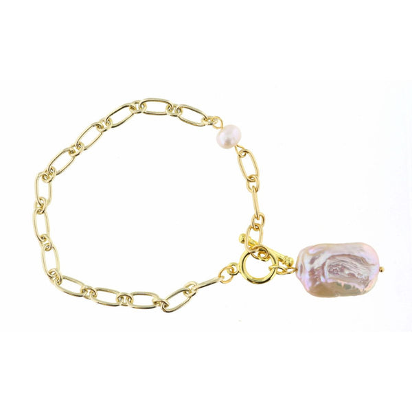Jane Marie Pearl and Gold Caroline Bracelets