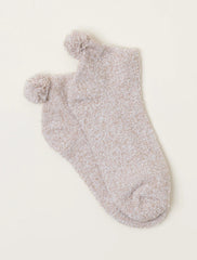 Barefoot Dreams CozyChic® Women's Pom Pom Ankle Socks- 3 Colors