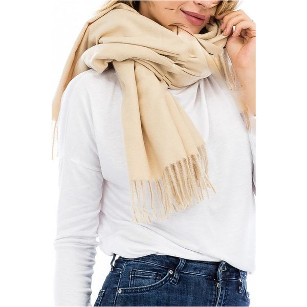 Wool Cashmere Shawl Scarf