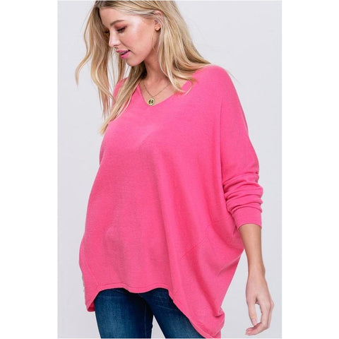 Rise Up Sweater In Pink