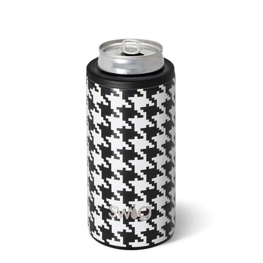 Swig Houndstooth Skinny Can Cooler (12oz) – A Little Bird Boutique