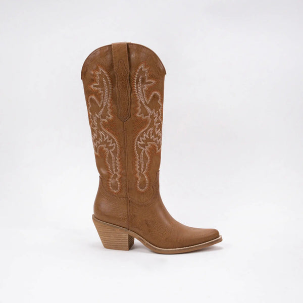 NATALIE WESTERN COWBOY EMBROIDERED BOOTS