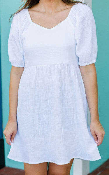 Bailey Dress-White