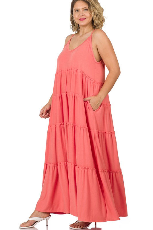 Bohemian Rhapsody Tiered Maxi Dress – A Little Bird Boutique