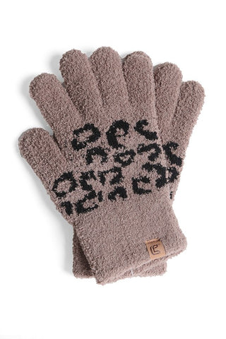 Kozy Leopard Gloves-2 Colors
