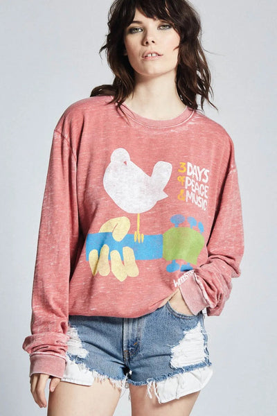 Woodstock Peace & Music Long Sleeve Sweatshirt