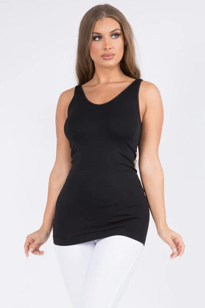 Reversible V or U Neckline Seamless Tank