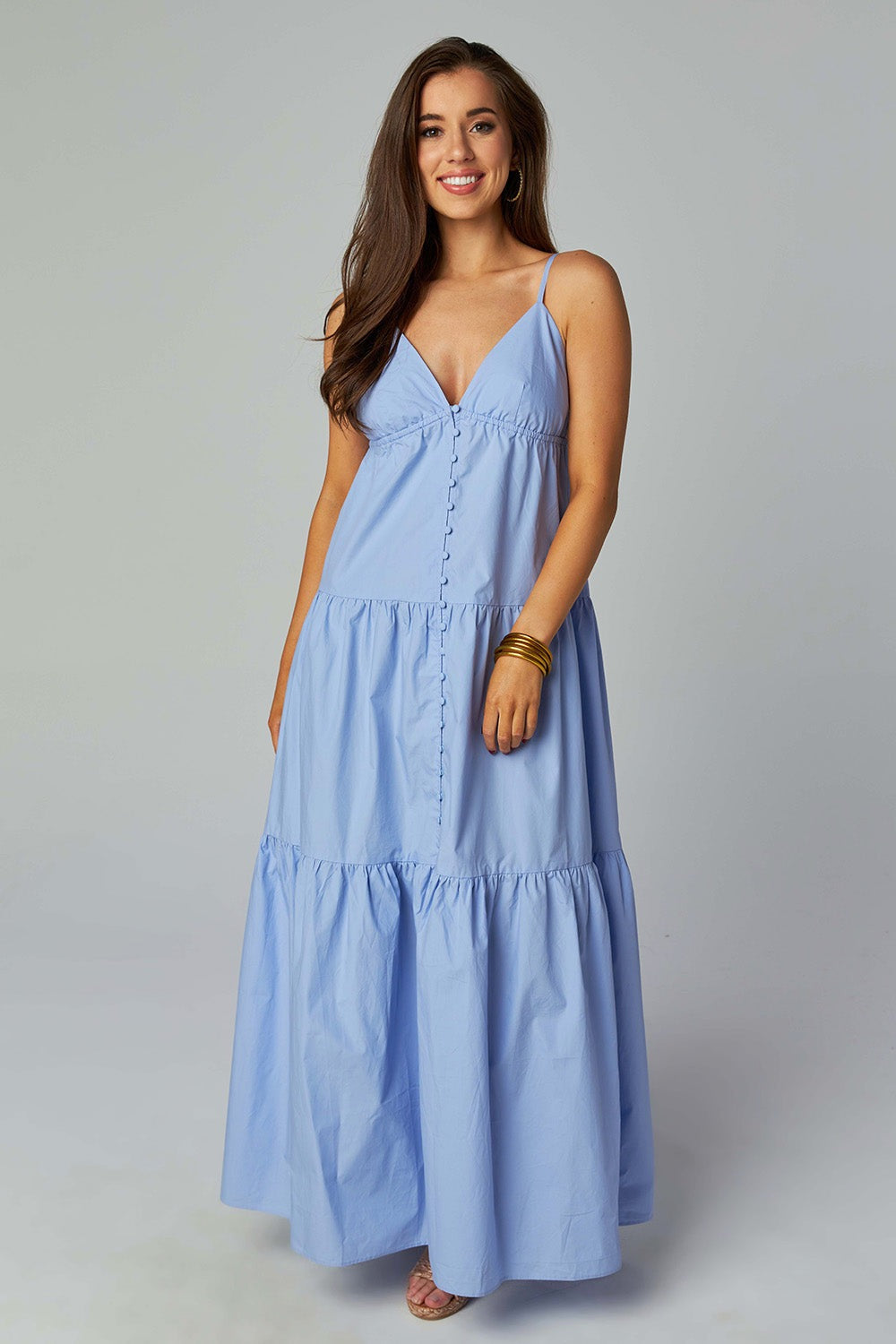 Kenna Blue Maxi Dress S Kenna Blue Maxi Dress S