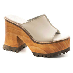 Block Party Heel - Bone
