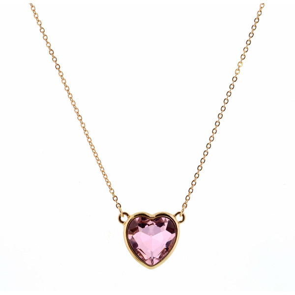 Jane Marie Gold 16" NECKLACE with Colored Stone Pendant