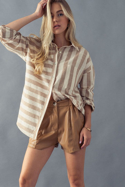 Kendall Vegan Leather Shorts-3 Colors