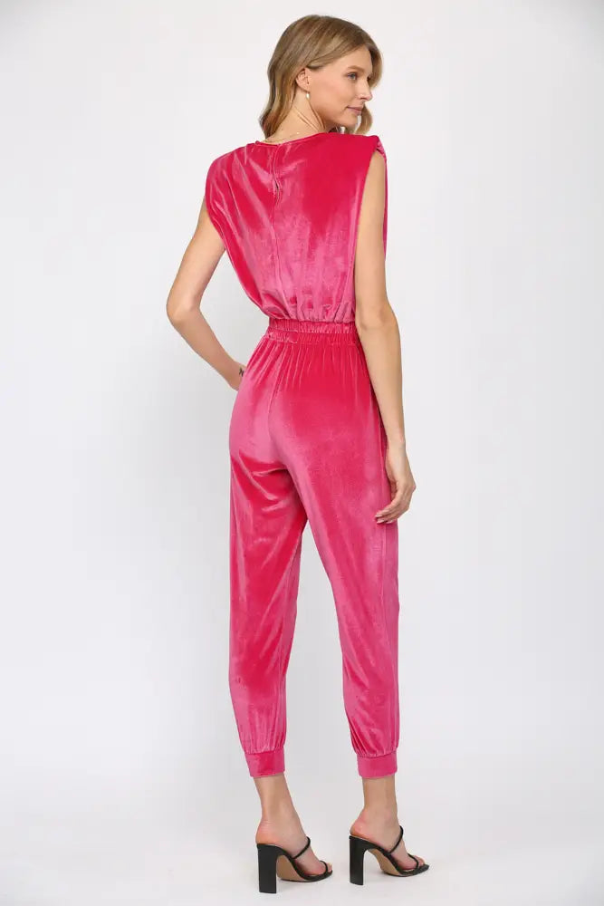 Velvet 2 piece jumpsuit top