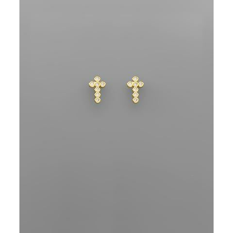 Bella Cross Earrings