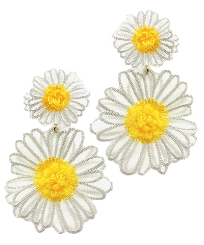 Double Daisy Earrings