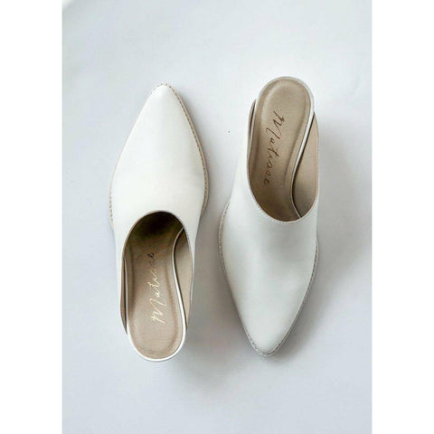Matisse Cammy Mule in White Leather