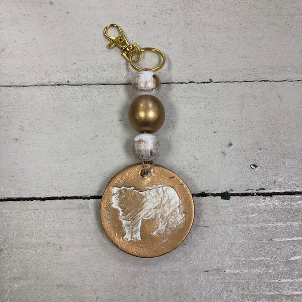 Tiger Blessing Beads Keychain