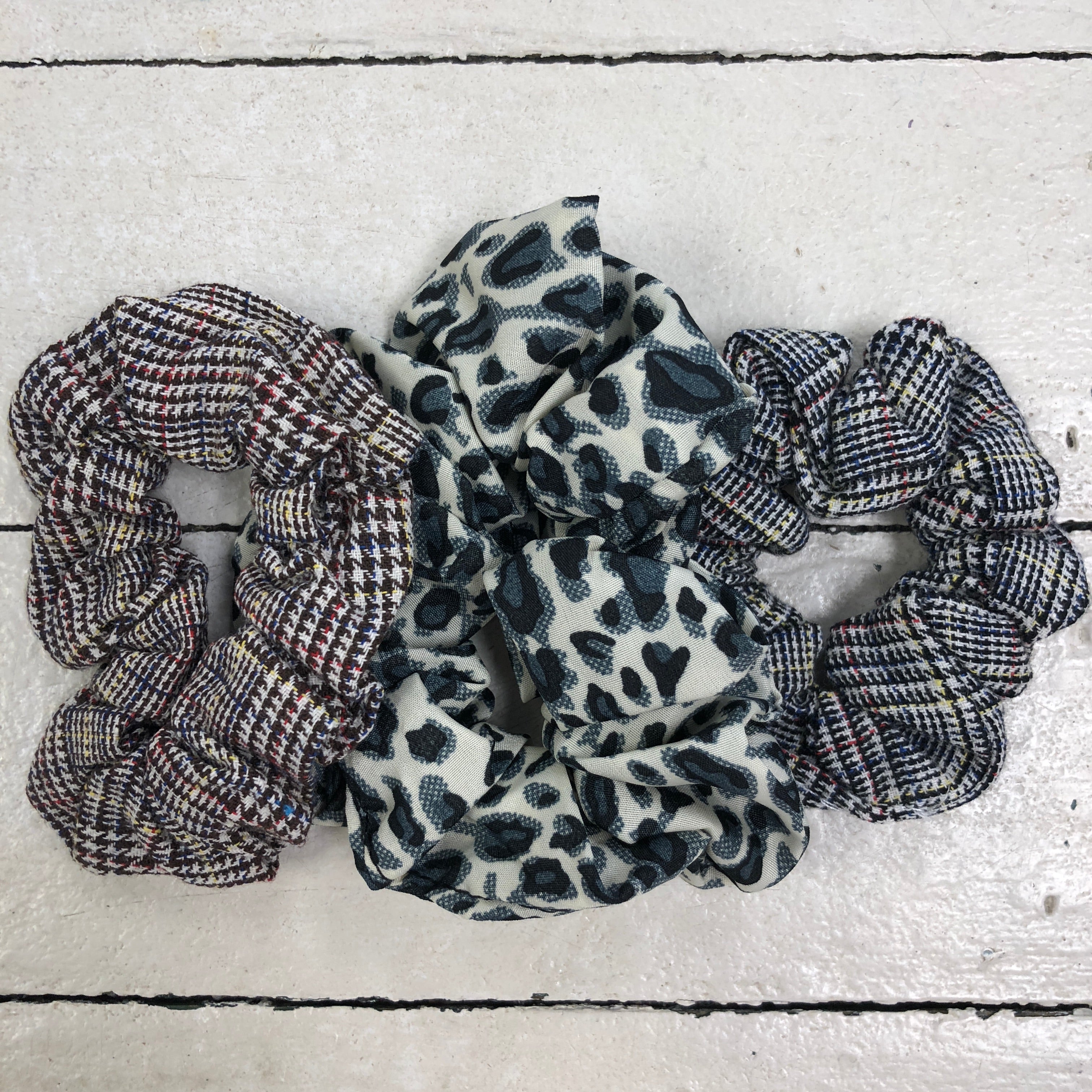 Fall Patterned Scrunchies