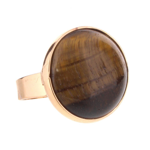 Jane Marie Tigers Eye Stone Ring