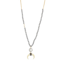 Jane Marie Double Horn Necklace