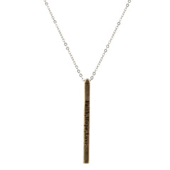 Jane Marie Gold Bar on Gold Chain Necklace
