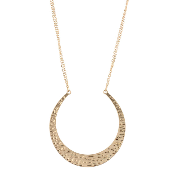 Jane Marie Gold Crescent Necklace