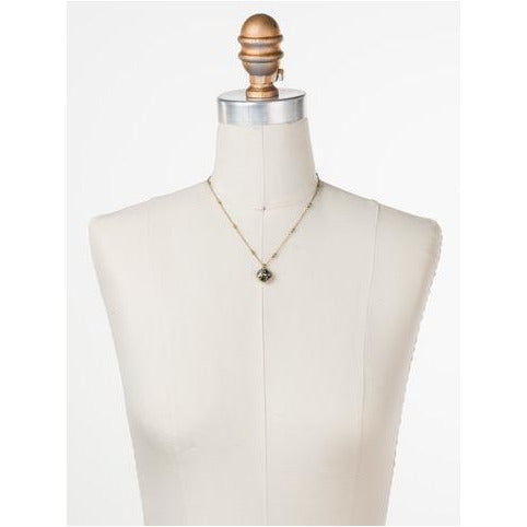 Sorrelli Cushion-Cut Solitaire Necklace