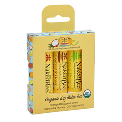 The Naked Bee Organic Lip Balm Trio