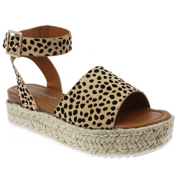 Topic Espadrille Platform Sandal in Cheetah