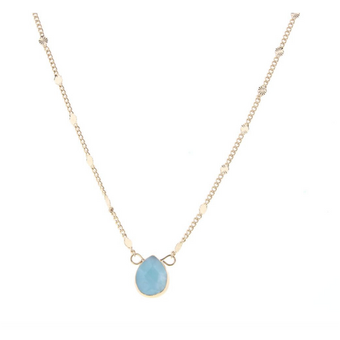 Jane Marie Baby Blue Cord Necklace