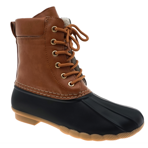 Fall Duck Boots in Black Combo