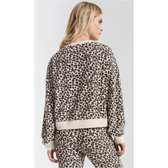 Z Supply The Brushed Leopard Pullover
