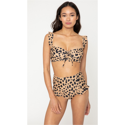 Leopard High Waisted Bikini Set