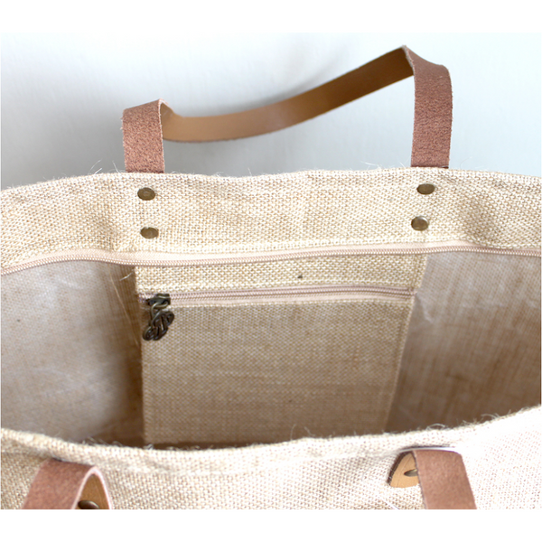 Jute Pocket Tote