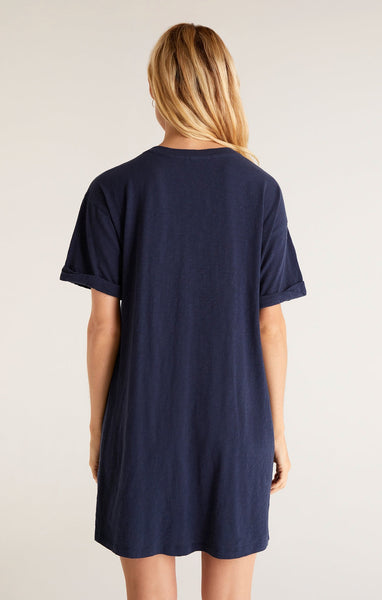 Z Supply V-Neck T-Shirt Dress | Captain Navy